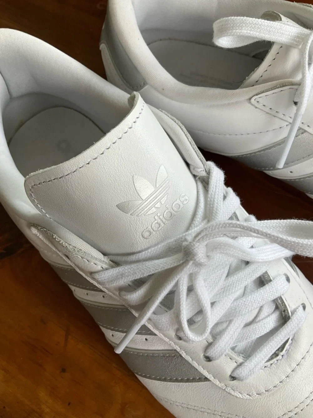 Women’s Adidas Originals Taekwondo Lace Shoes, White/Silver, Size 9